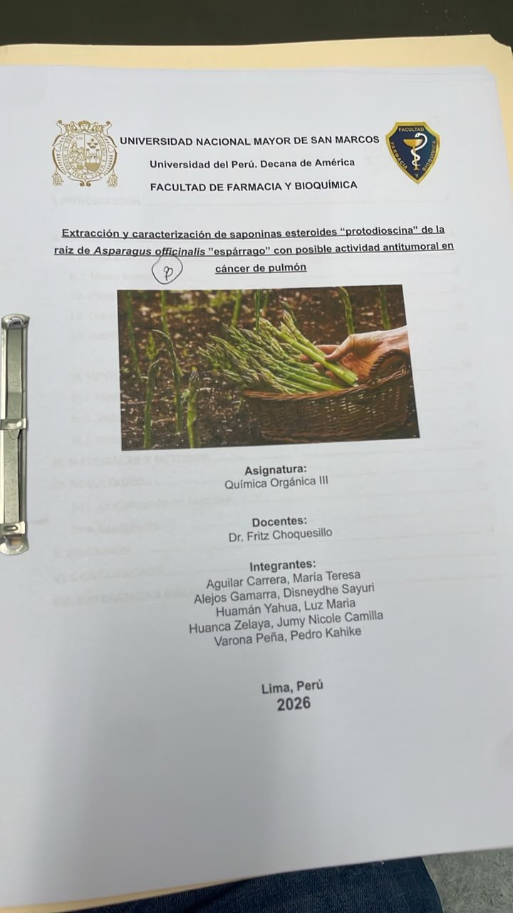 Estudio Asparagus officinalis